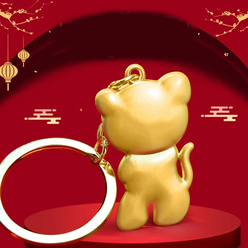 

2022 trend Ins Lucky Tiger Keychain Pendant Keyrings Decoration Souvenir Gift for Women Men