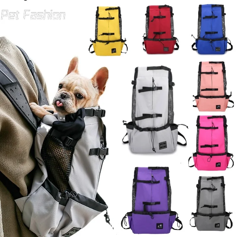 

Outdoor Travel Puppy Medium Dog Backpack for Small Dogs Breathable Walking French Bulldog Carrier Bags Accessories Pet Supplies