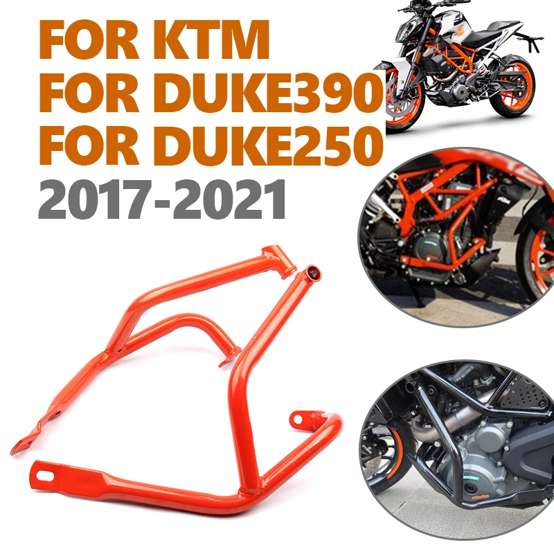 For KTM DUKE390 DUKE250 DUKE 390 250 2017 - 2021 2020 2019 Motorcycle Engine Guard Bumper Crash Bar Frame Protector Accessories