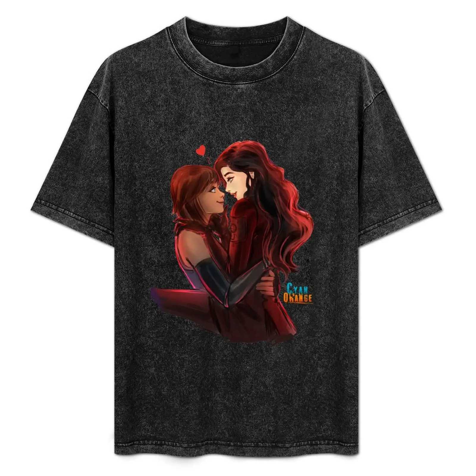 Фото Футболка Korra & Asami, повседневный рождественский топ с короткими рукавами №1