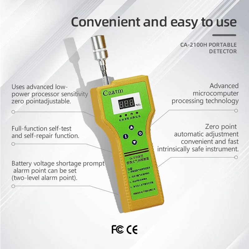 CAATM CA-2100H CH4/LPG/Метан/Алкоголь/Органический летный g ases Портативный как детектор