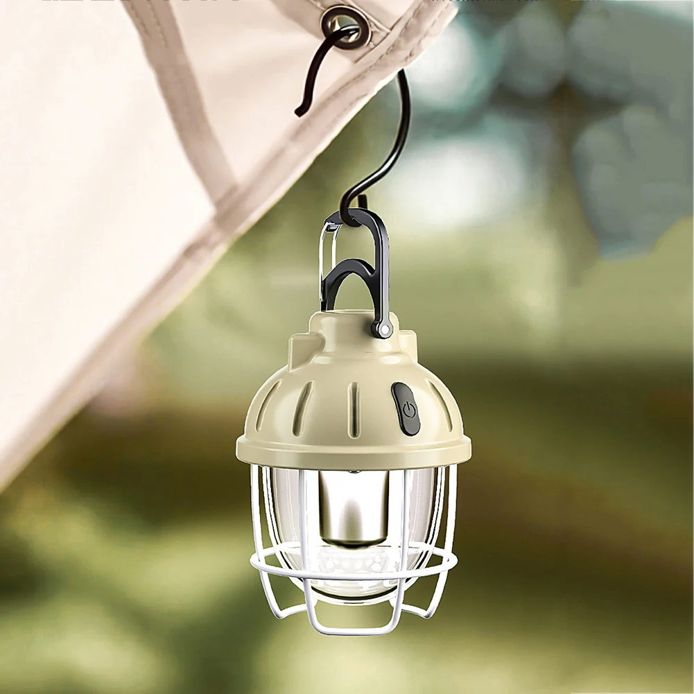 

Retro Portable Lanterns Flashlight Rechargeable 7-level Dimming Camping Tent Travel Outdoor Lighting Equipment