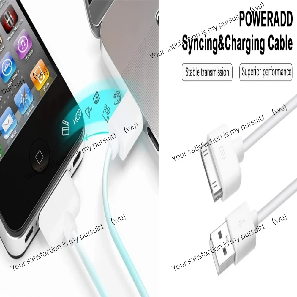 Фото 30-контактный USB-кабель для зарядного устройства для IPhone 4 4s 3G 3GS IPad 1 2 3 IPod Адаптер Аксессуары Nano Touch Charging Data Cable USB-зарядное устройство №4