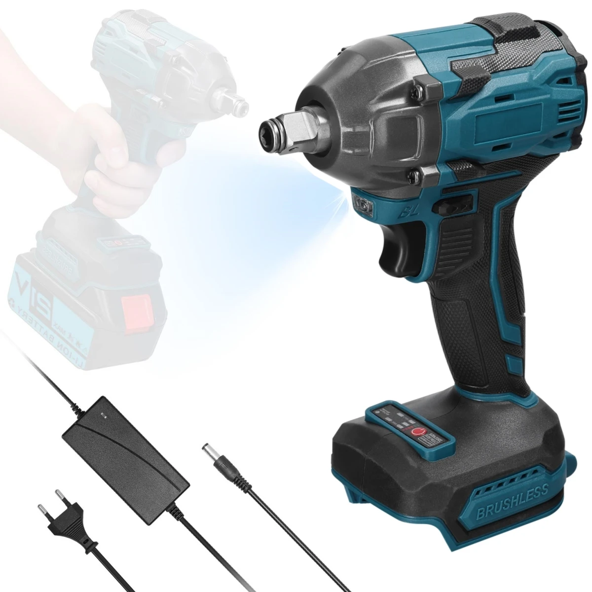 Беспроводной Электрический Ударный Гайковерт 21 В Бесщеточная Бытовая Ручная