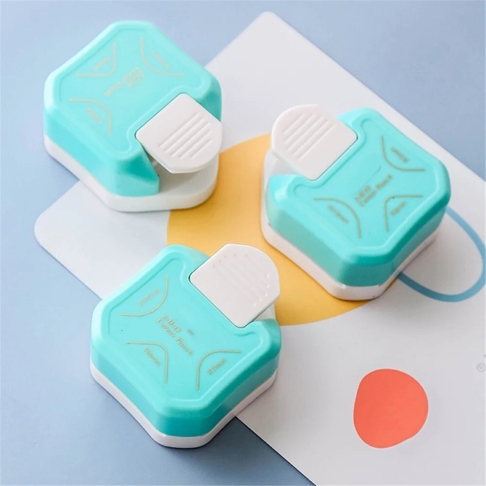 

New 3 In 1 R4 R7 R10 Plastic Punching Machine DIY Card Paper Hole Punch Circle Pattern Photo Cutter Tool Scrapbooking Puncher