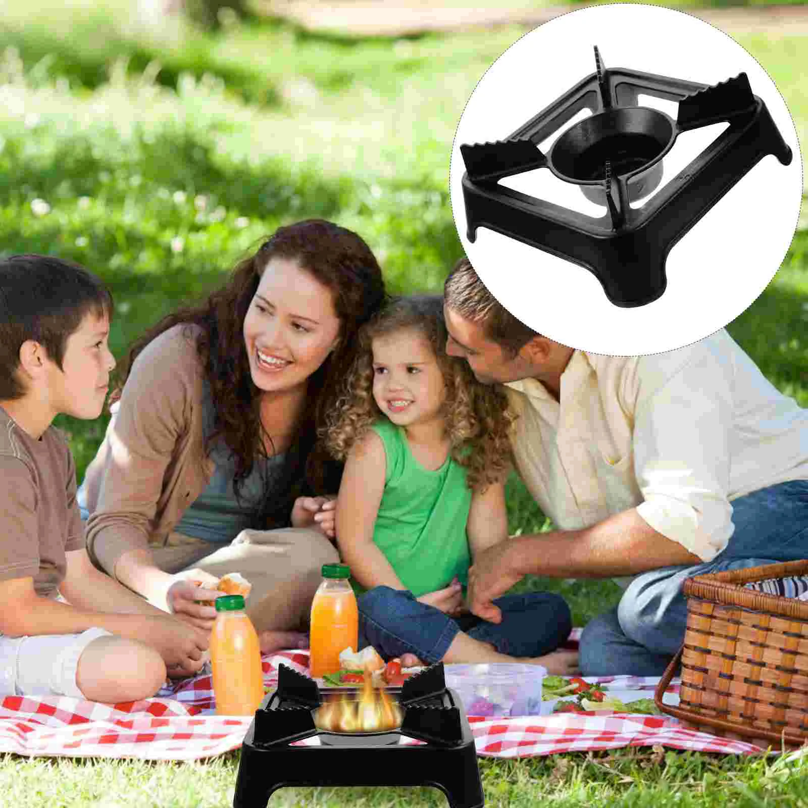 Квадратная плита самообслуживания металлический спиртовой гриль портативная