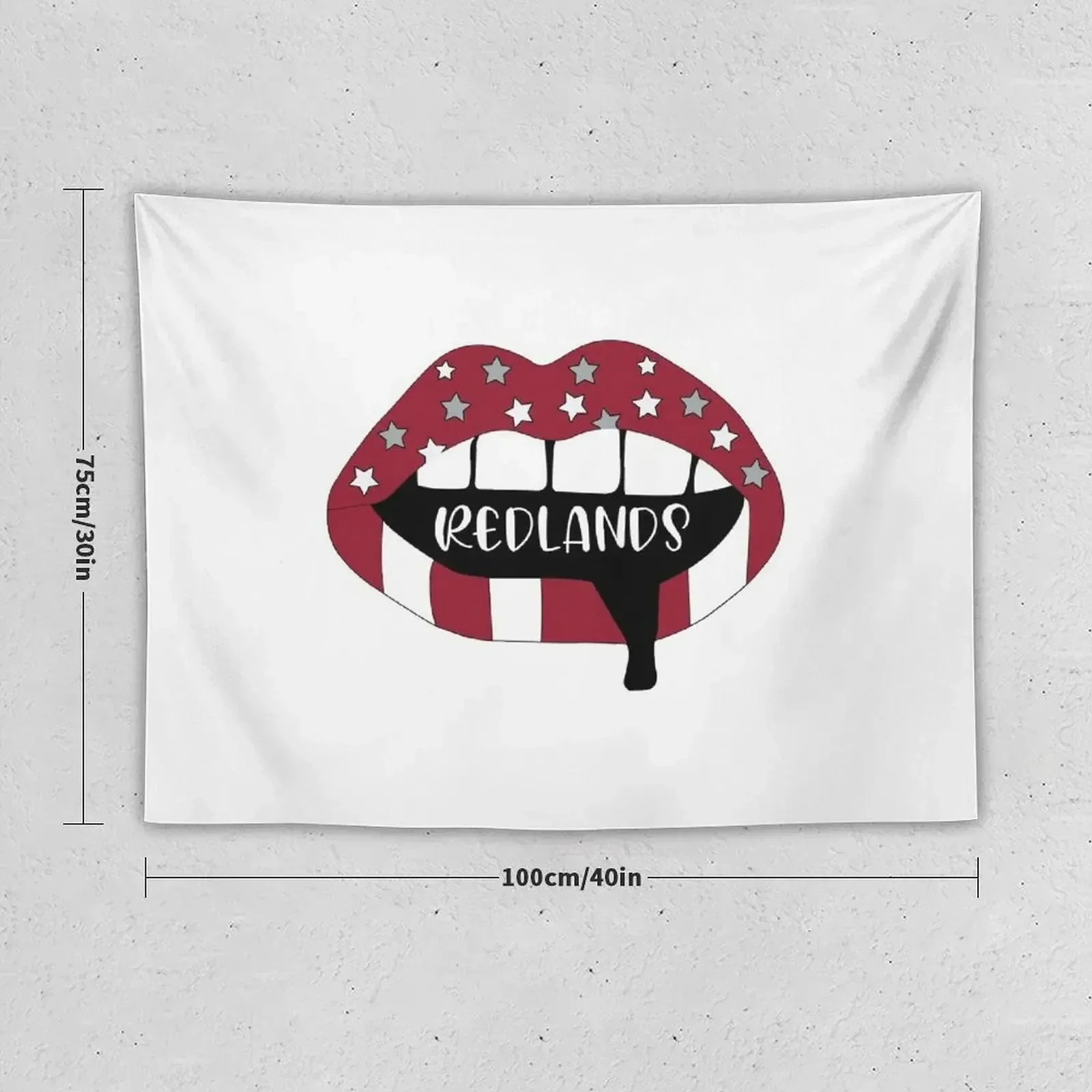 Декоративный Настенный Гобелен Redlands с губами украшение для гостиной