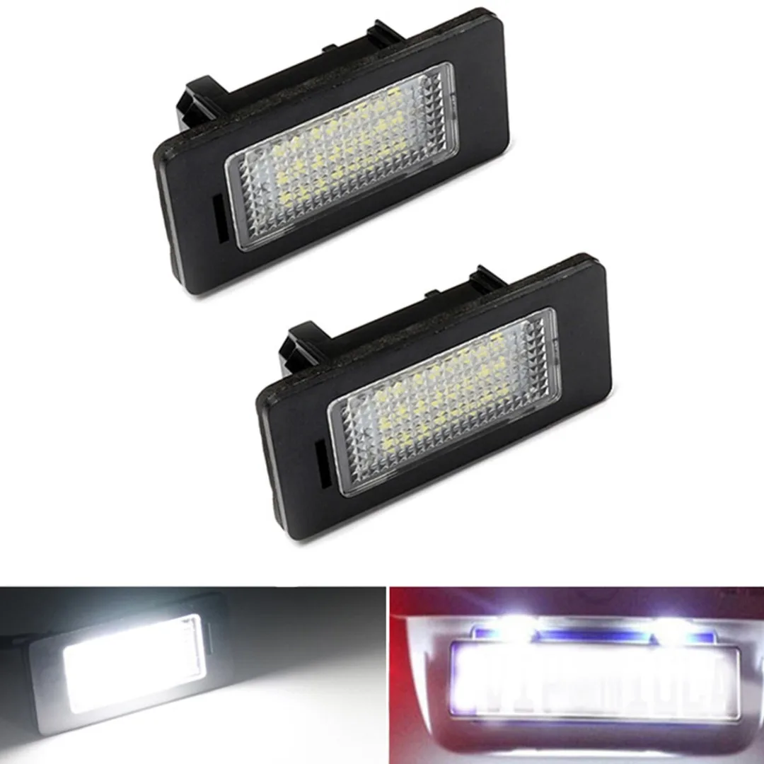 

2pcs 12V 2W LED Car License Plate Light Super Bright 6500K Signal Lamp Durable Rear Number Plates Lights For BMW