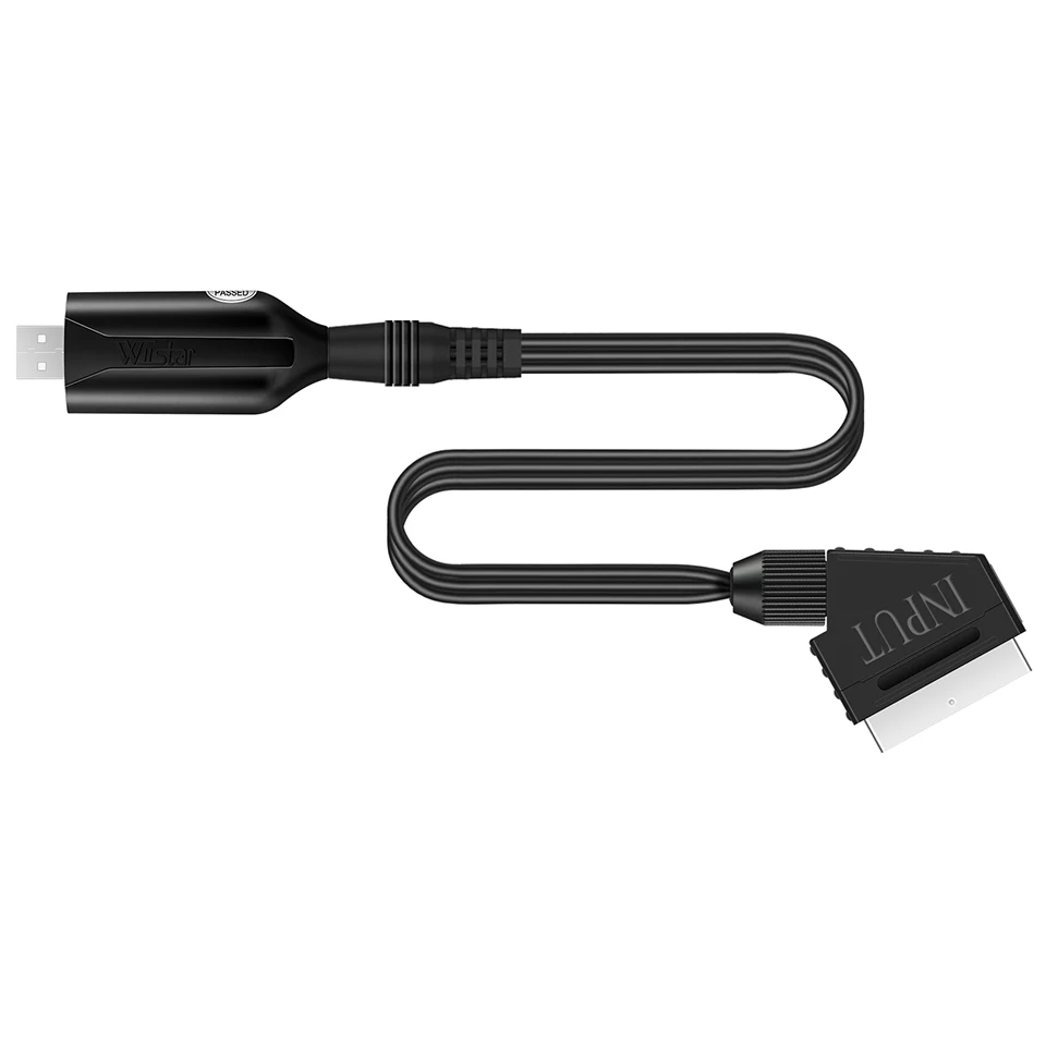 Переходник для USB 2,0, переходник для карты SCART на USB, адаптер VHS, DVD, DVR, SCART, видео на USB2.0, Кепка для аудио и видео (art.: 3920bf8570d44) - 3920bf8570d44