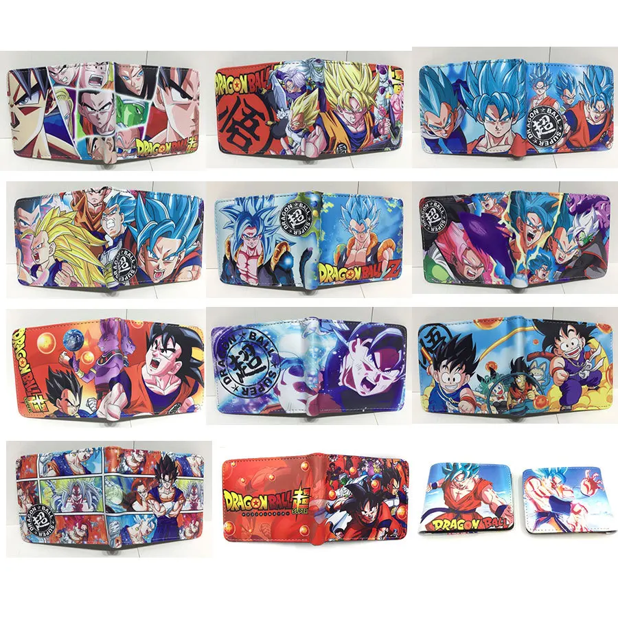 Dragon Ball Short Wallet Anime PU Leather Coin Purse Wallet Wallet Men Coin Wallet Women Mens Wallet Money Bag