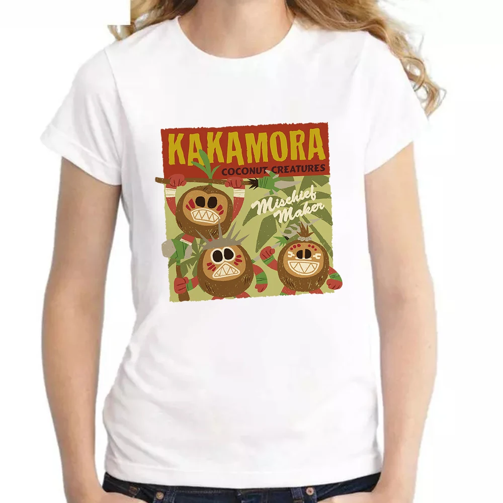 

Disney Moana Kawaii Harajuku T Shirt Cartoon Cute Youthful Style Summer Ropa Mujer Short Sleeve Y2k Tops Tees Free Shipping