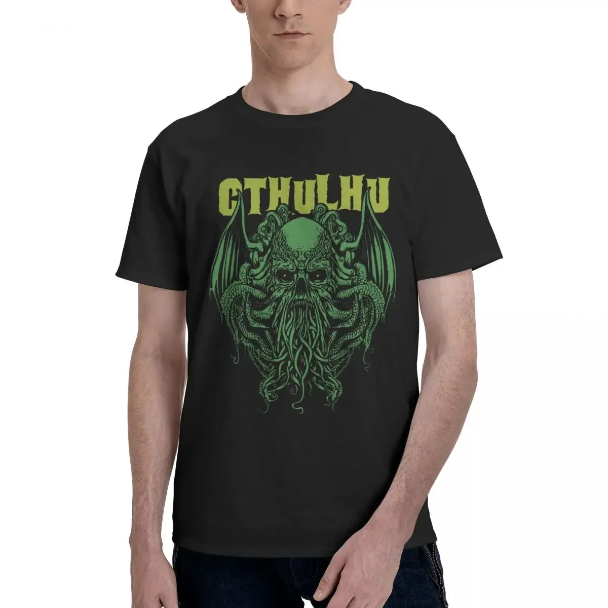 Футболка с изображением больших старых людей Cthulhu Mythos Vintage хлопковая футболка