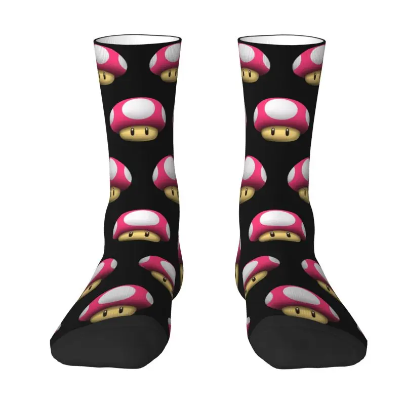 

Kawaii Super Cartoon Mushroom Print Animation Game Marios Socks Men Women Warm 3D Print Football Sports Socks