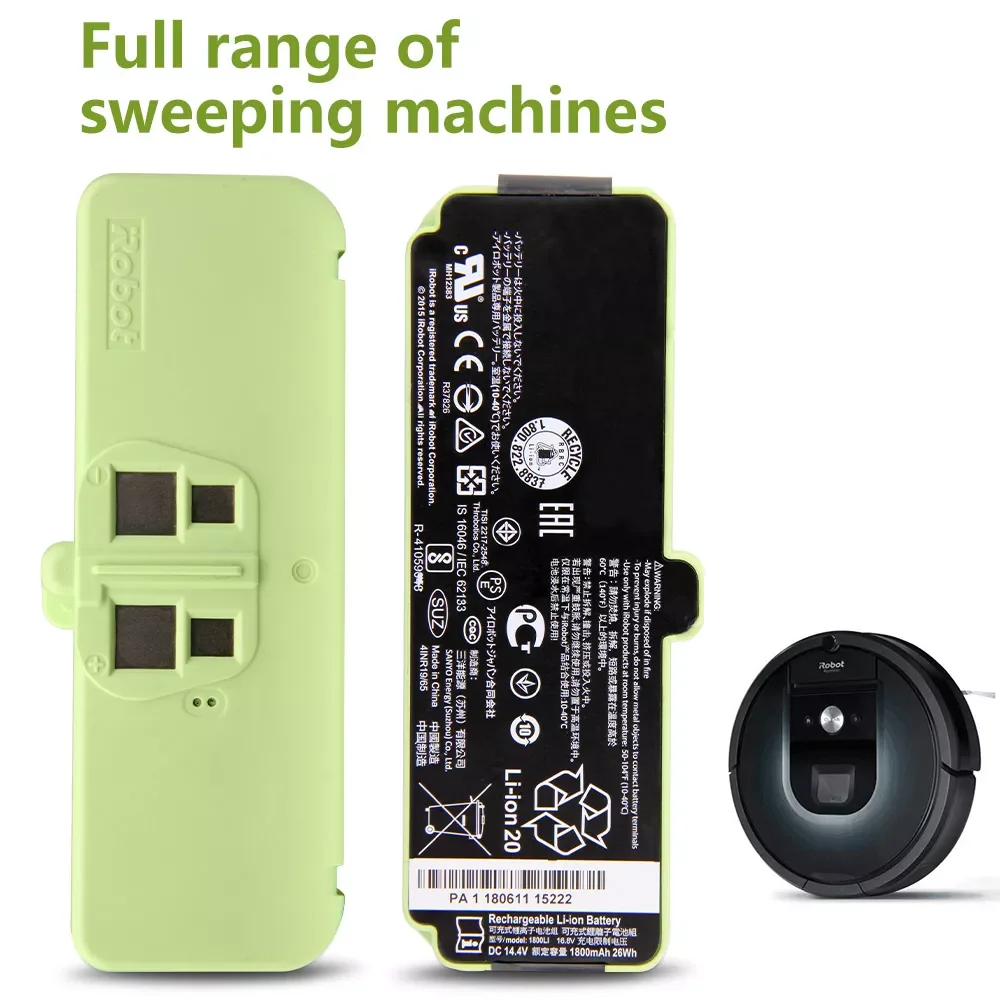 

2023NEW Original Replacement Battery For iRobot Roomba 655 690 595 650 980 780 805 88 860 880 890 655 615 620 960 964 1800LI Gen