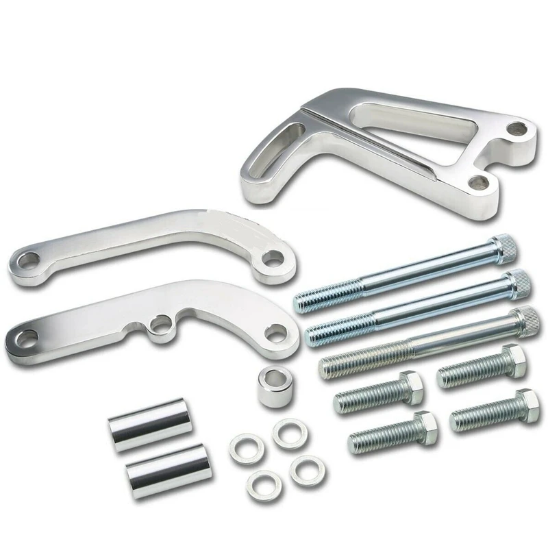 Полированный алюминиевый Монтажный кронштейн насоса гидроусилителя руля для Chevy