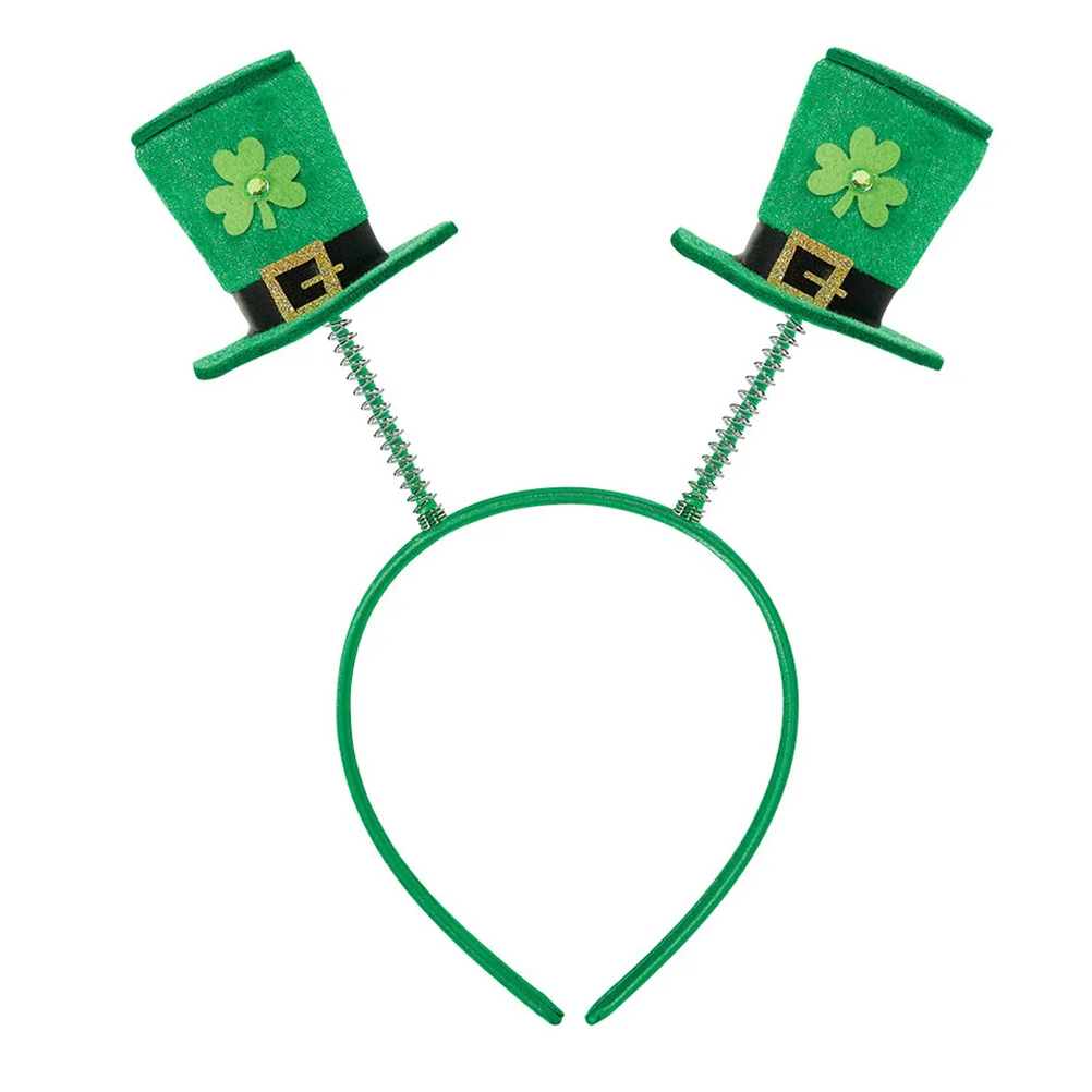 

Green Headband St Patrick's Day Hair Accessories Pop Green Accessories Parade Headband Green Boppers Party Hat