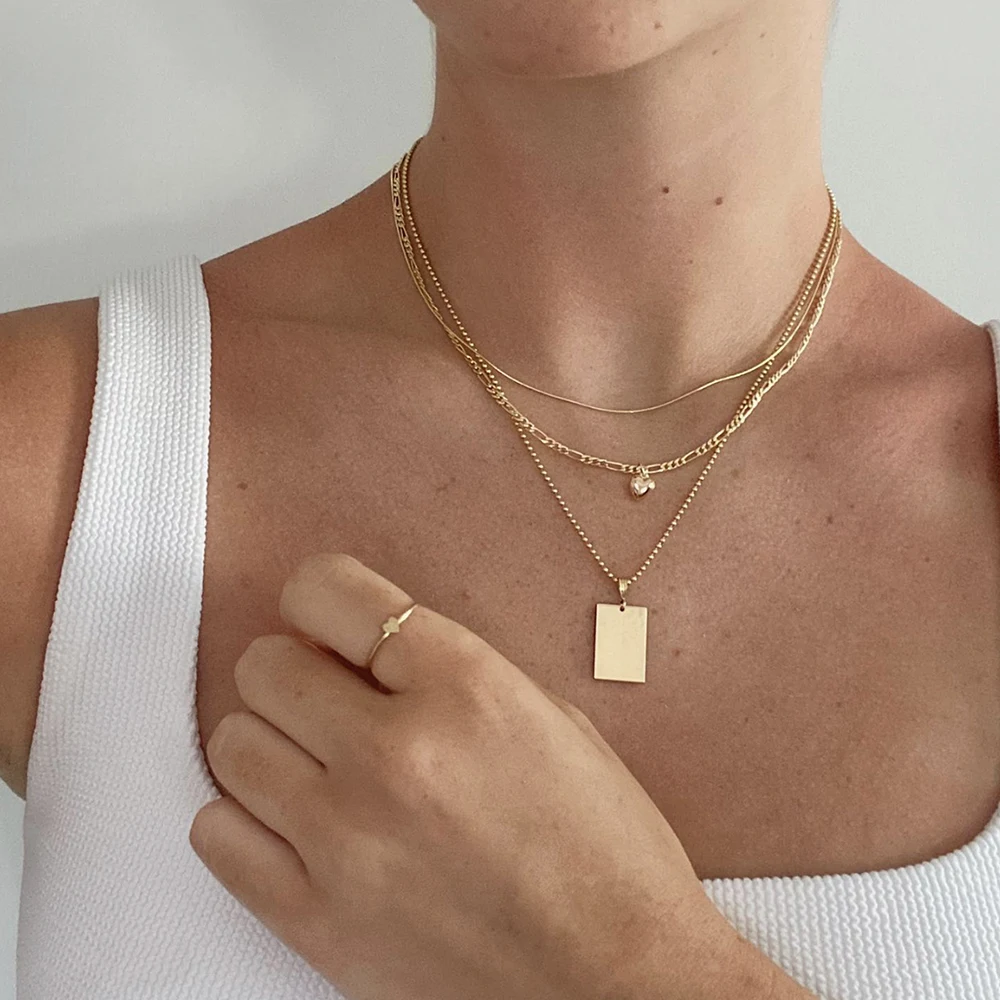 Ожерелье IPARAM для женщин цепочка золотого цвета на свитер кулон в виде змеи