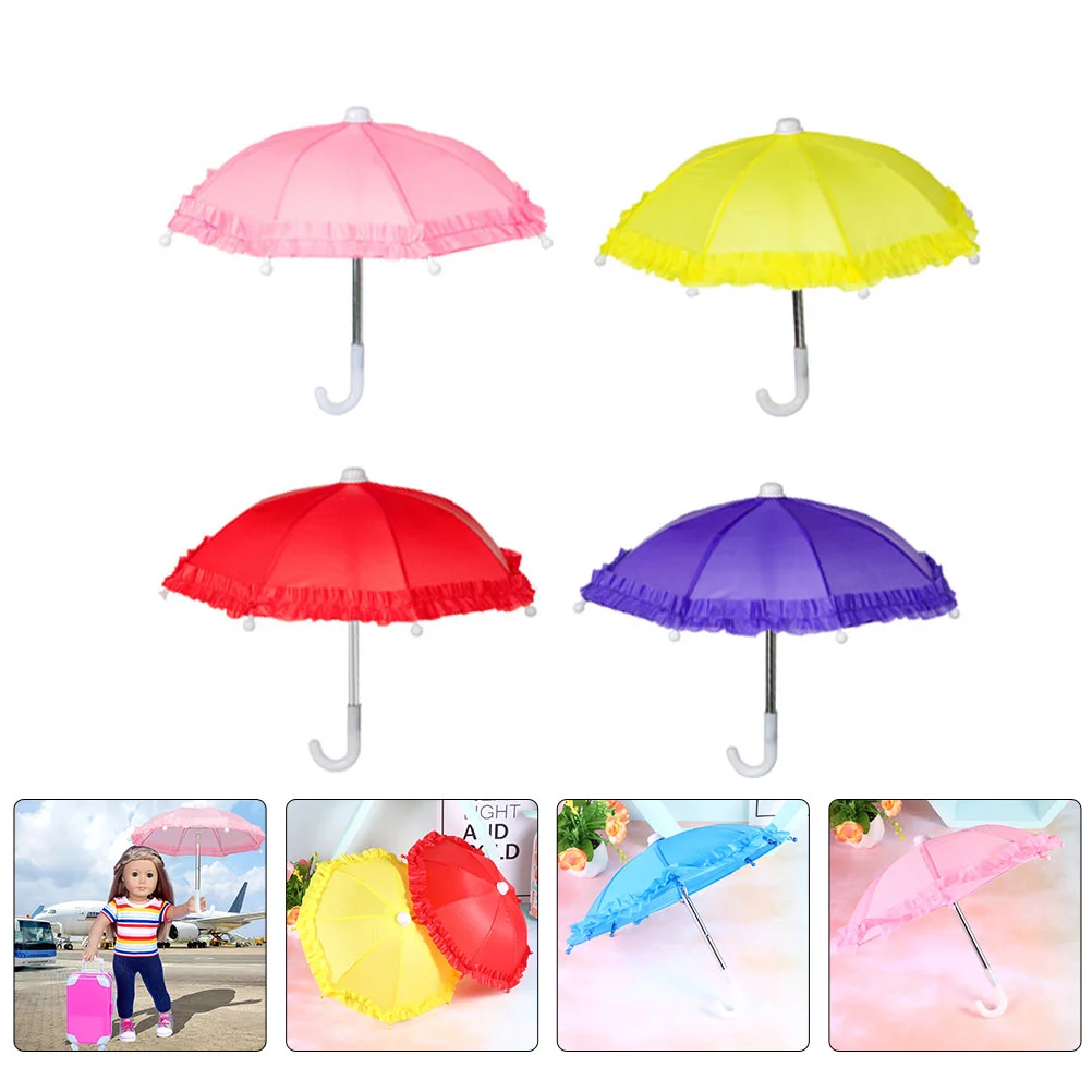 

4 Pcs Miniature Toys Umbrella Decorative Prop Baby Photography Children