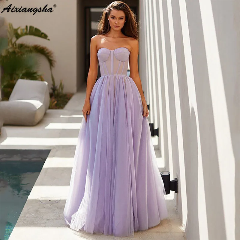 

Aixiangsha Vintage Prom Dresses Sleeveless Tulle A Line Evening Gowns Sweetheart Party Dress Custom Special Occasion Dress 2023