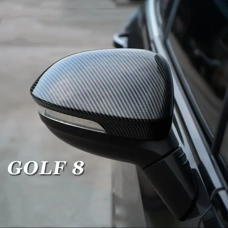 

Для Volkswagen Golf 8 MK8 2020 2021 ABS углеродного волокна Стиль рулевое колесо кепки Кнопка боковая крышка аксессуары для автомобильного интерьера