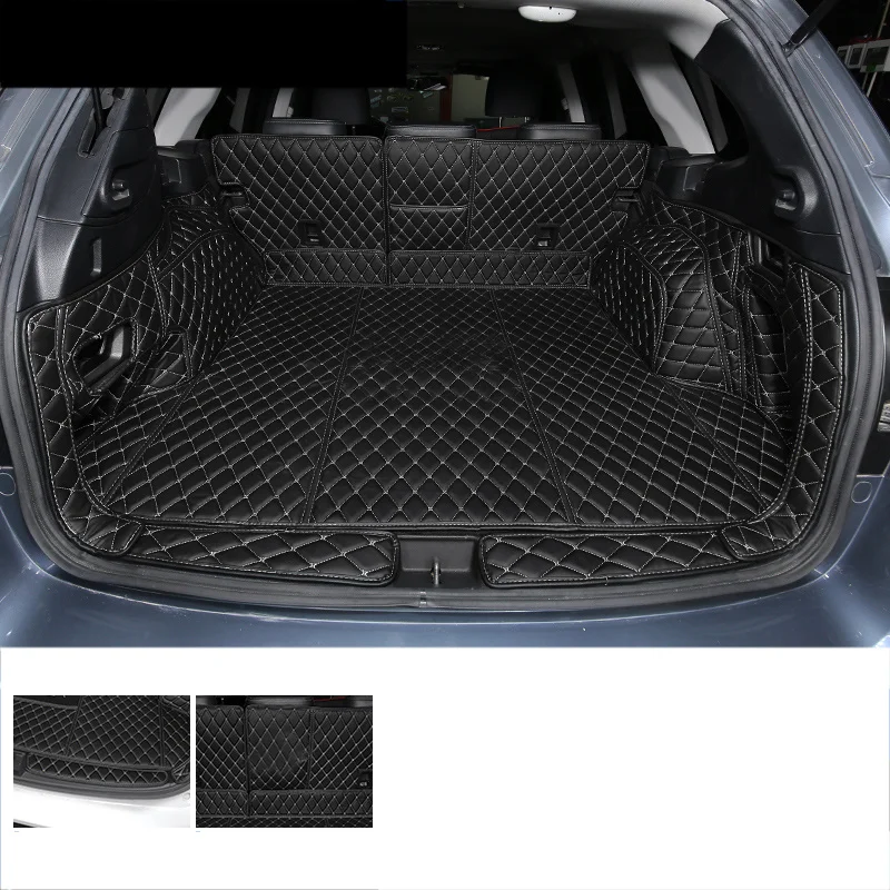 

3D Leather Car Trunk Mat Cargo Liner for Subaru Outback 2015 2016 2017 2018 2019 2020 Rug Carpet Interior Accessories