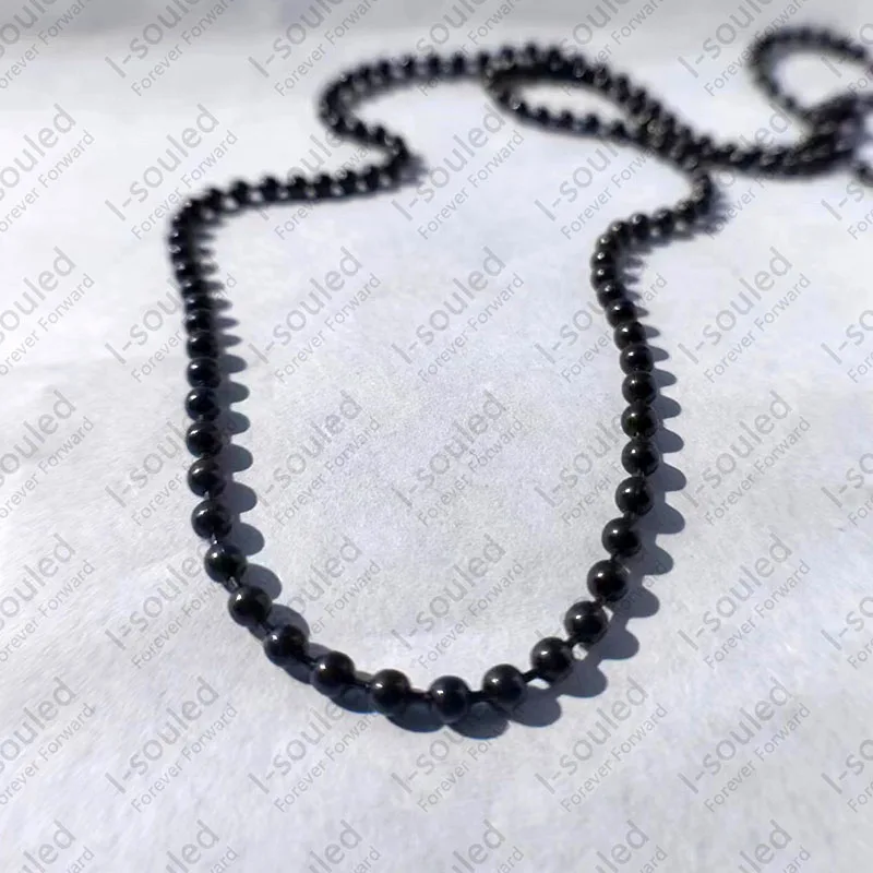 I-souled Черный твердый титановый шарик 3 мм для женщин