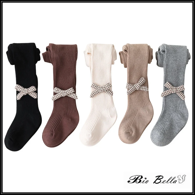 Колготки для маленьких девочек вязаные дышащие леггинсы в испанском стиле