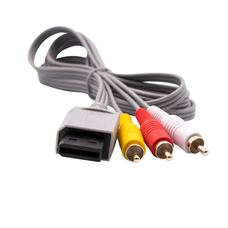 Аудио Видео AV кабель композитный 480p позолоченный 3RCA Для will шнур 1 8 м 3 RCA консоль