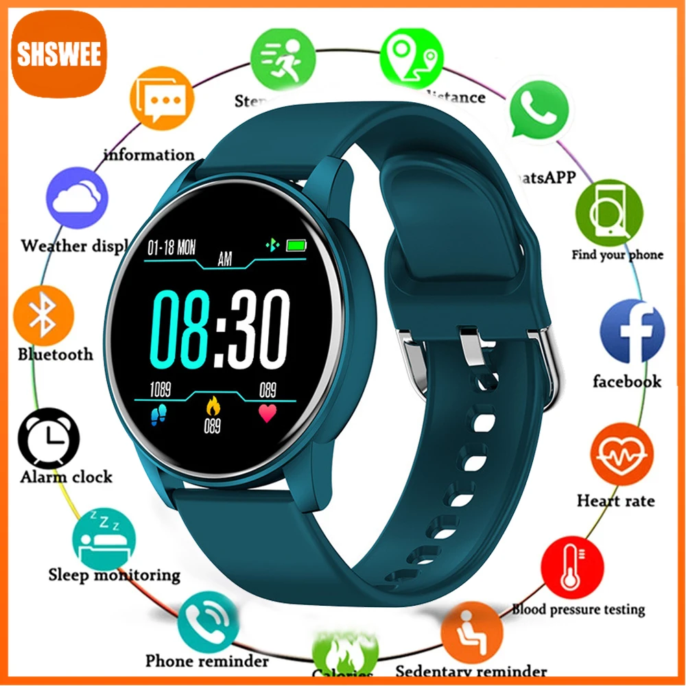 

For Xiaomi Huawei 2022 Women Smart Watch Tracker Heart Rate Monitor Waterproof Sports Ladies Smartwatch Men For Android IOS
