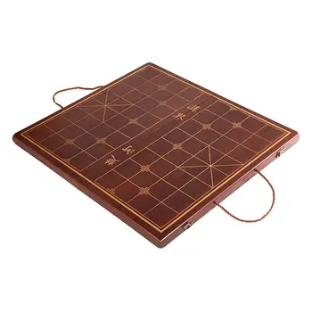 Foldable Wooden Chessboard Chinese Xiangqi Chess Box Without Parts Storage Instructive Exquisite Craftsmanship Board Only S/M/L 3