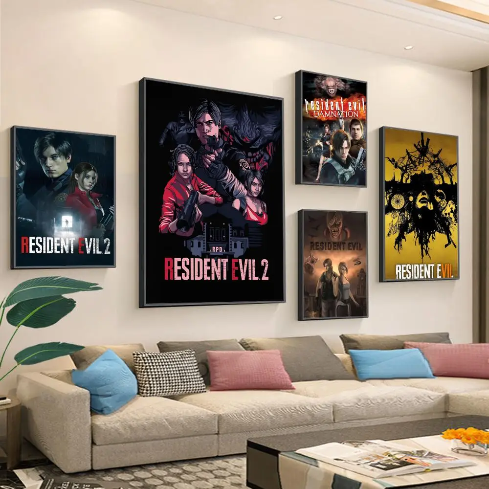 Игра E-Evils крутой плакат R-Living DIY липкий водостойкая бумажная наклейка кофейный дом