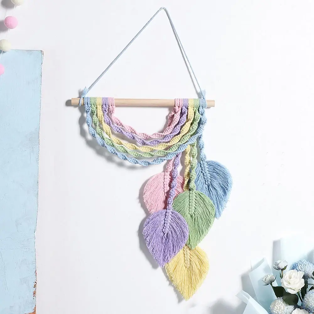 

Pendant Boho Home Decoration Wall Art Room Decor Rainbow Macrame Tapestry Hand-woven Tapestry Wall Hanging