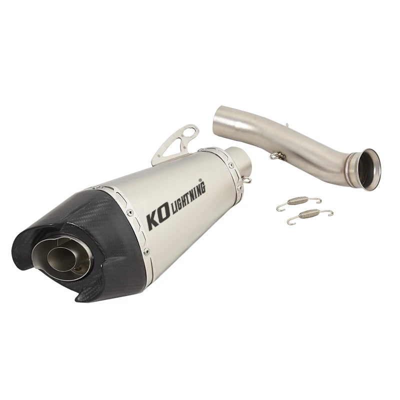

Motorcycles Exhaust Escape Mid Link Pipe Muffler Connect Tube Stainless Steel Carbon Modified For DUKE 890\R 20-23 DUKE790 18-23