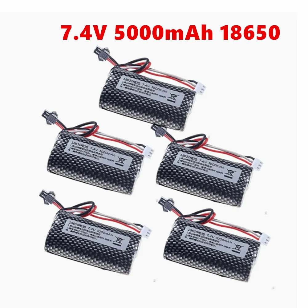 7 4 В 5000 мАч Lipo аккумулятор для WPL MN99S D90 U12A S033g Q1 H101 Радиоуправляемые лодки