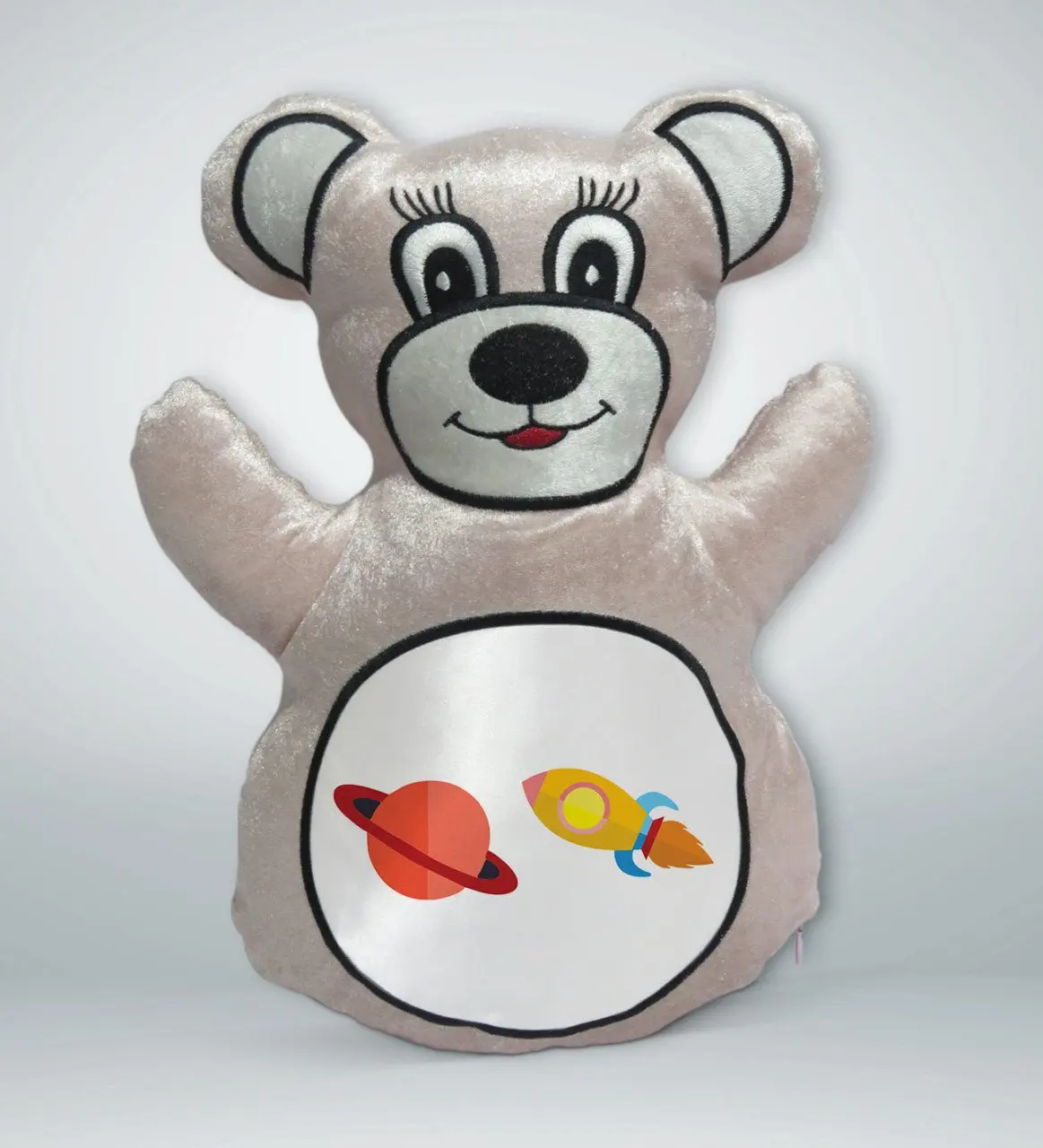 

BK подарок, космический корабль, дизайнерский кремовый Мишка Тедди yastekk-1