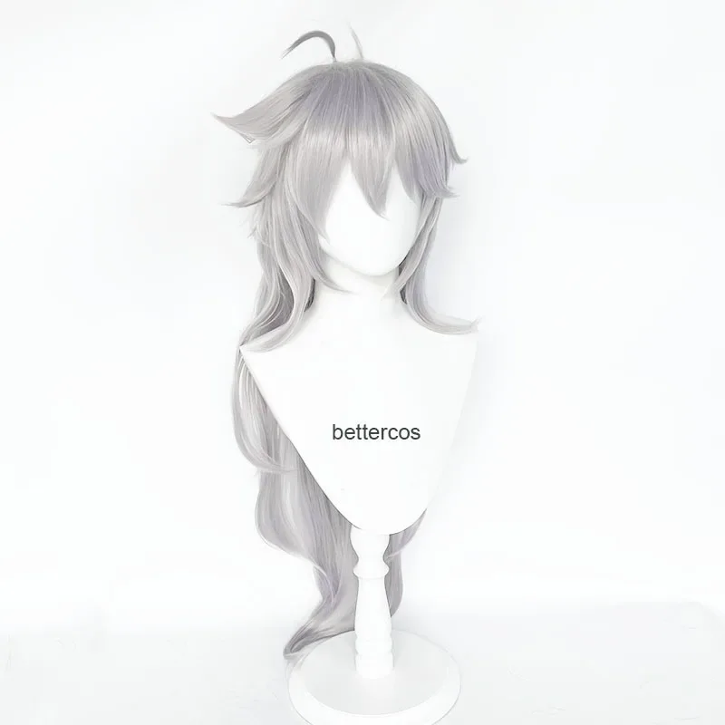 Парик с ударной бритвой длинные серебристо-серые парики для косплея на Хэллоуин