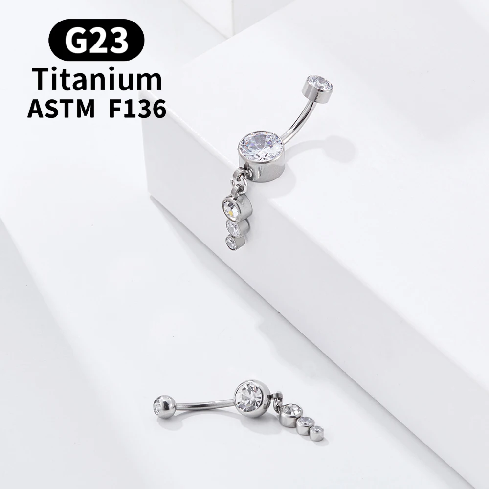 

G23 Titanium ASTM F136 Belly Button Piercing Sexy Body Jewelry For Women
