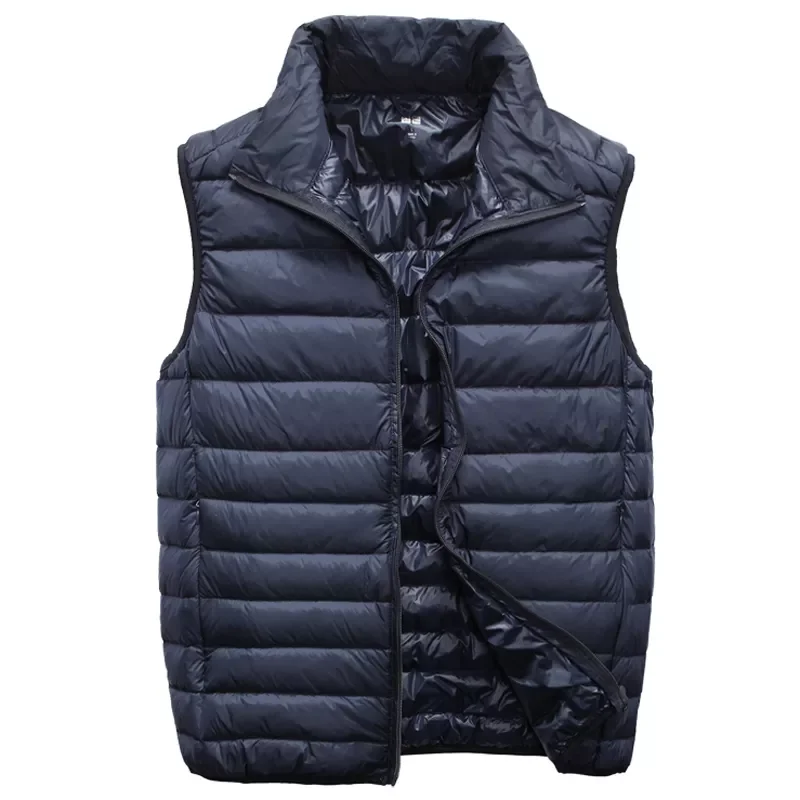 Hooded Winter Coats Comfort Casual Breathable Winter Jackets Solid Warm White Duck Down Jackets 5XL Lightweight Down Jackets