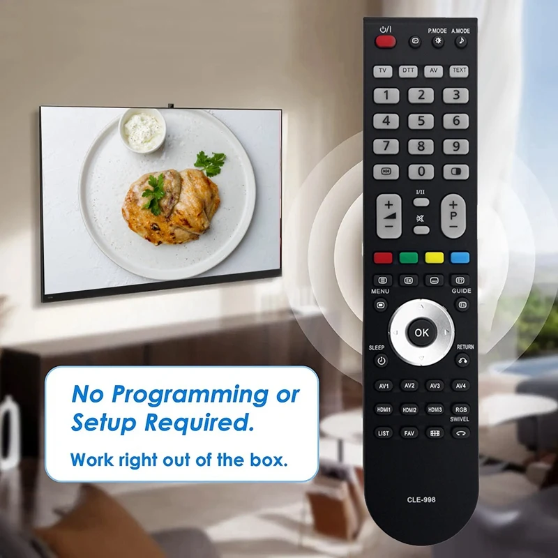 Replace Accessories CLE-998 Remote For HITACHI TV CLE-999 CLE-993 CLE-994 CLE-984 L26H01AU L32H01AU L26A01A L32A01A L37A01A