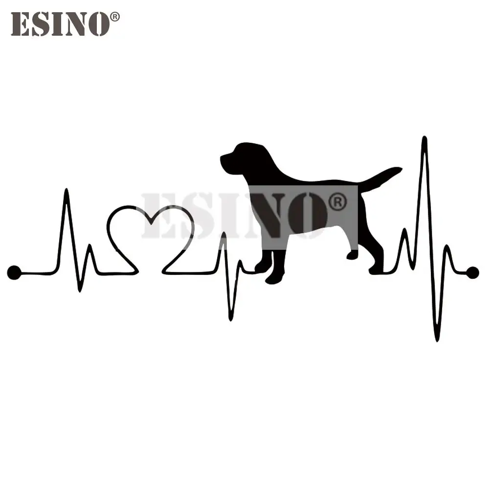 

Стайлинг автомобиля, крутой милый питомец, собака, лабрадор, ретривер, сердечный ритм, ПВХ 3D резьба, водостойкая наклейка на корпус автомоби...