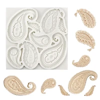 new paisley silicone mold 3d wall panel cement mold silikon form concrete moulds epoxy resin casting soap candle cake decoration