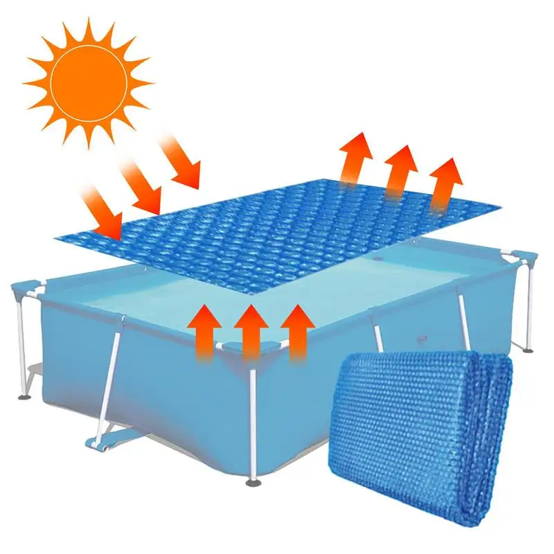 

Solar Pool Cover HeatRetaining Floating Solar Blanket SunProtection Pollution Reduction Dust Proof Bubble Film Outdoor Accessory