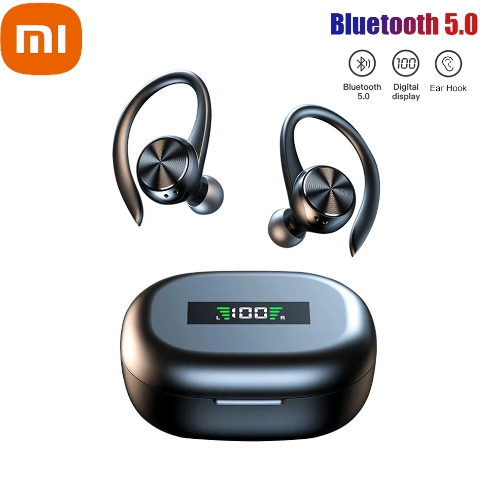 

Оригинальные беспроводные наушники Xiaomi Bluetooth с микрофоном IPX5 водонепроницаемые наушники с крючками HiFi стерео музыкальные наушники для тел...