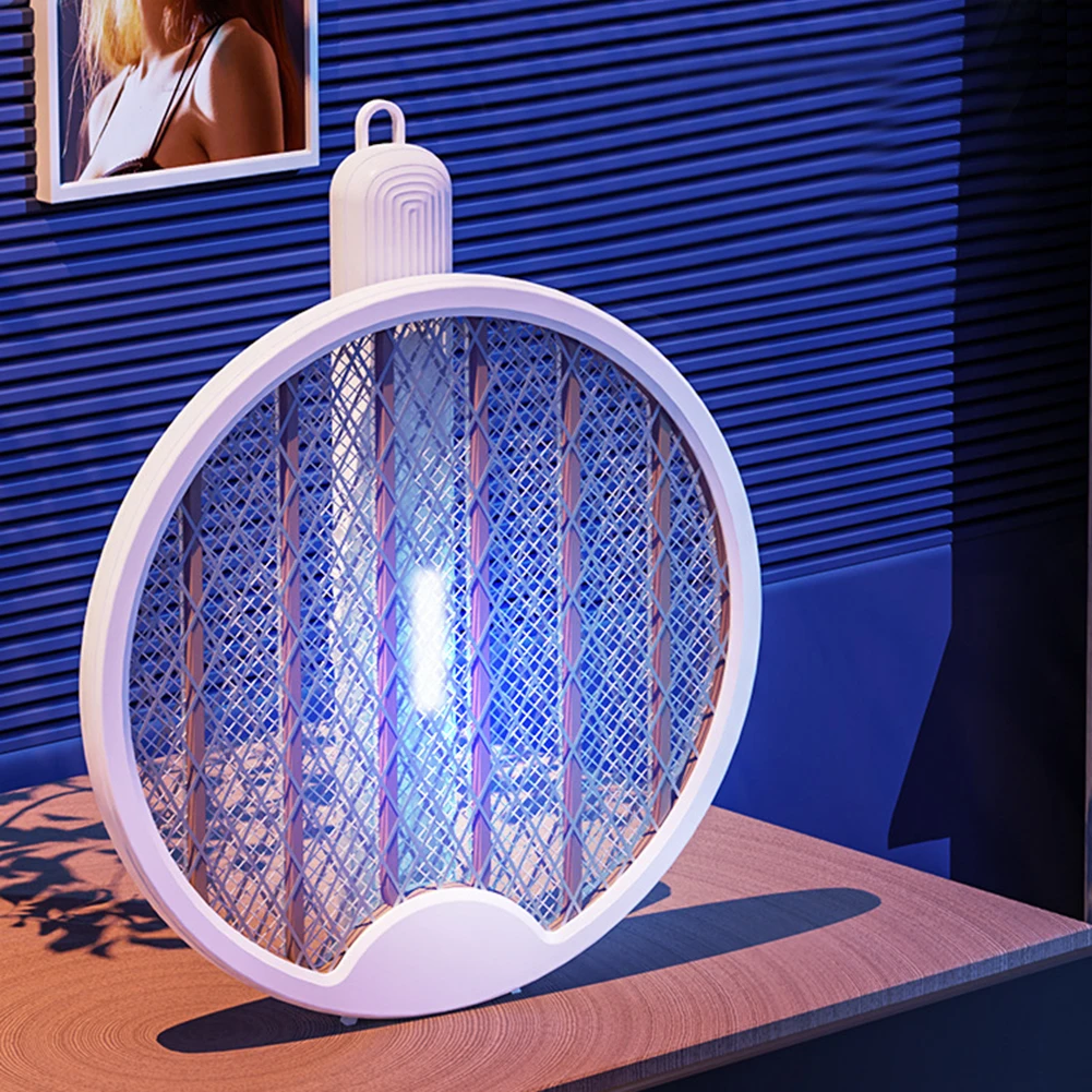 

2-in-1 Electric Mosquito Killer USB Rechargeable Mosquito Killer Lamp Safety Protective Net Household Supplies for Summer Sleep