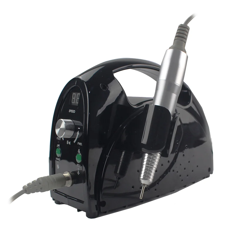 

iBelieve New Desk Rechargeable Portable Nail Drill 35000RPM Cordless Professional Nail Drill Machine With Foot Pedal