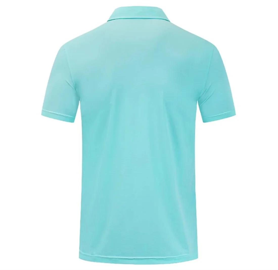 New men's golf short sleeve summer men's breathable T-shirt lapel POLO shirt European Tour