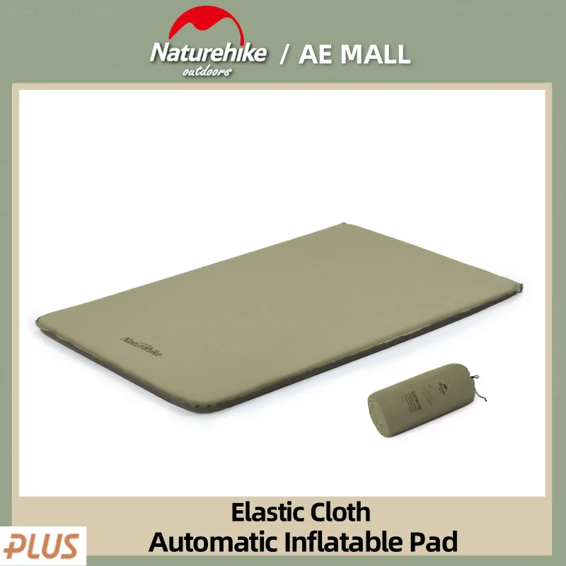 

Naturehike Outdoor Sponge Elastic Cloth Automatic Inflatable Mat Camping Pad Single Double Moisture Proof Luxury Sleeping Pad