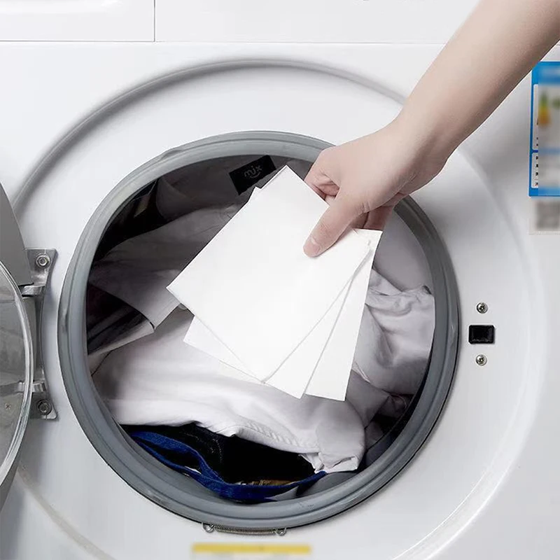 

90pcs Laundry Detergent Sheets Easy Dissolve Laundry Tablets Strong Decontamination Sterilize Deep Clean Detergent Laundry Soap