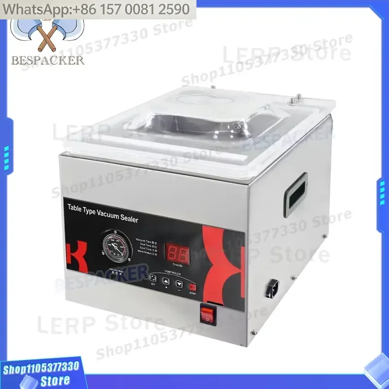 Фото Вакуумный упаковщик Bespacker DZ-260C автоматический настольный бытовой с функцией подачи азота для вакуумной упаковки продуктов №4