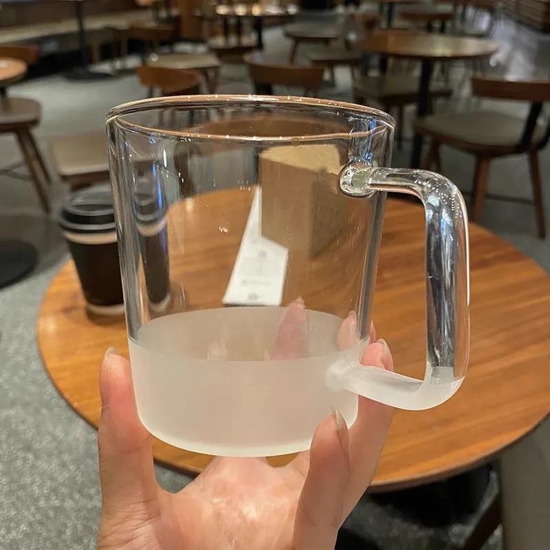 

Star Papa Mug White Frosted Glass Coffee Mug Tabletop Mug